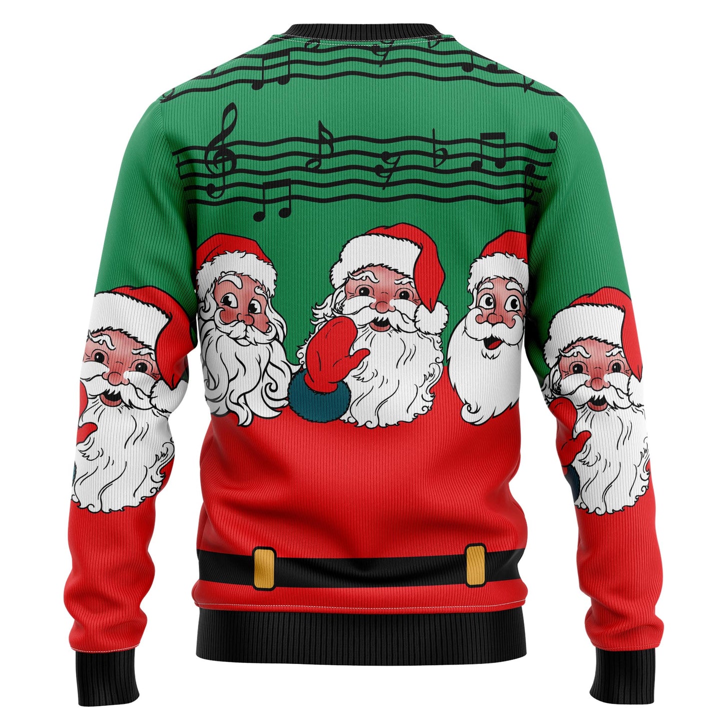 Santa Claus and Music Notes HZ101518 Ugly Christmas Sweater