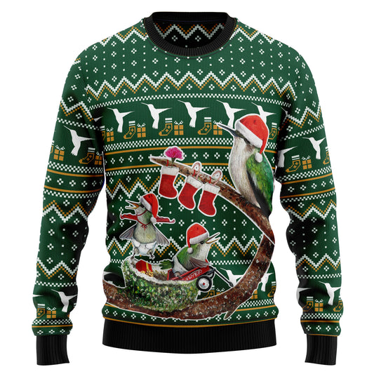 Hummingbird Family Xmas D2810 Ugly Christmas Sweater