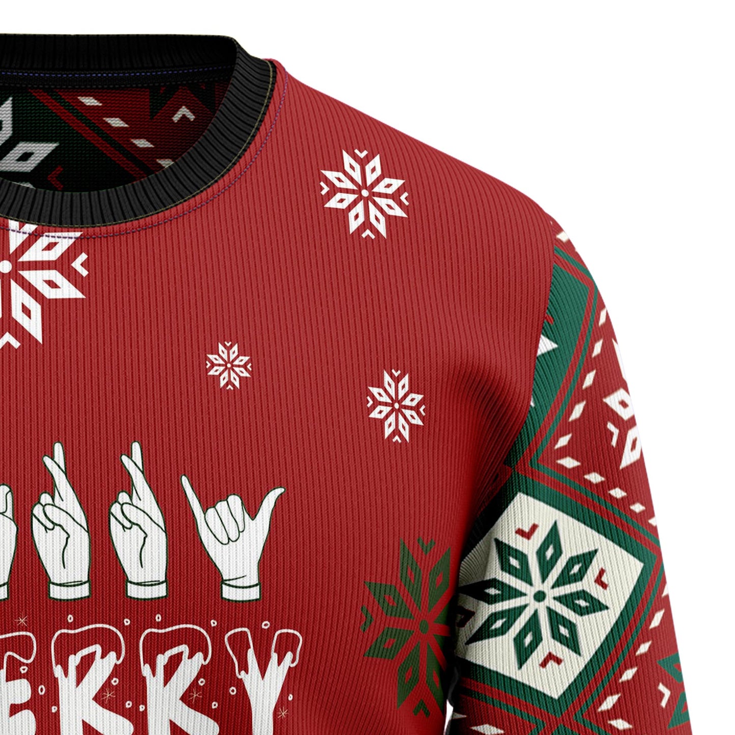 Sign Language Merry Christmas T2910 Ugly Christmas Sweater