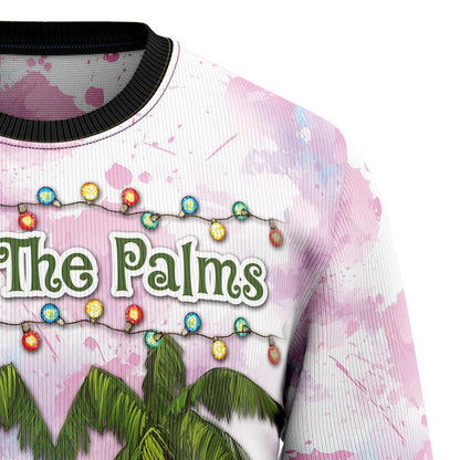 Flamingo Deck The Palms T1011 Ugly Christmas Sweater