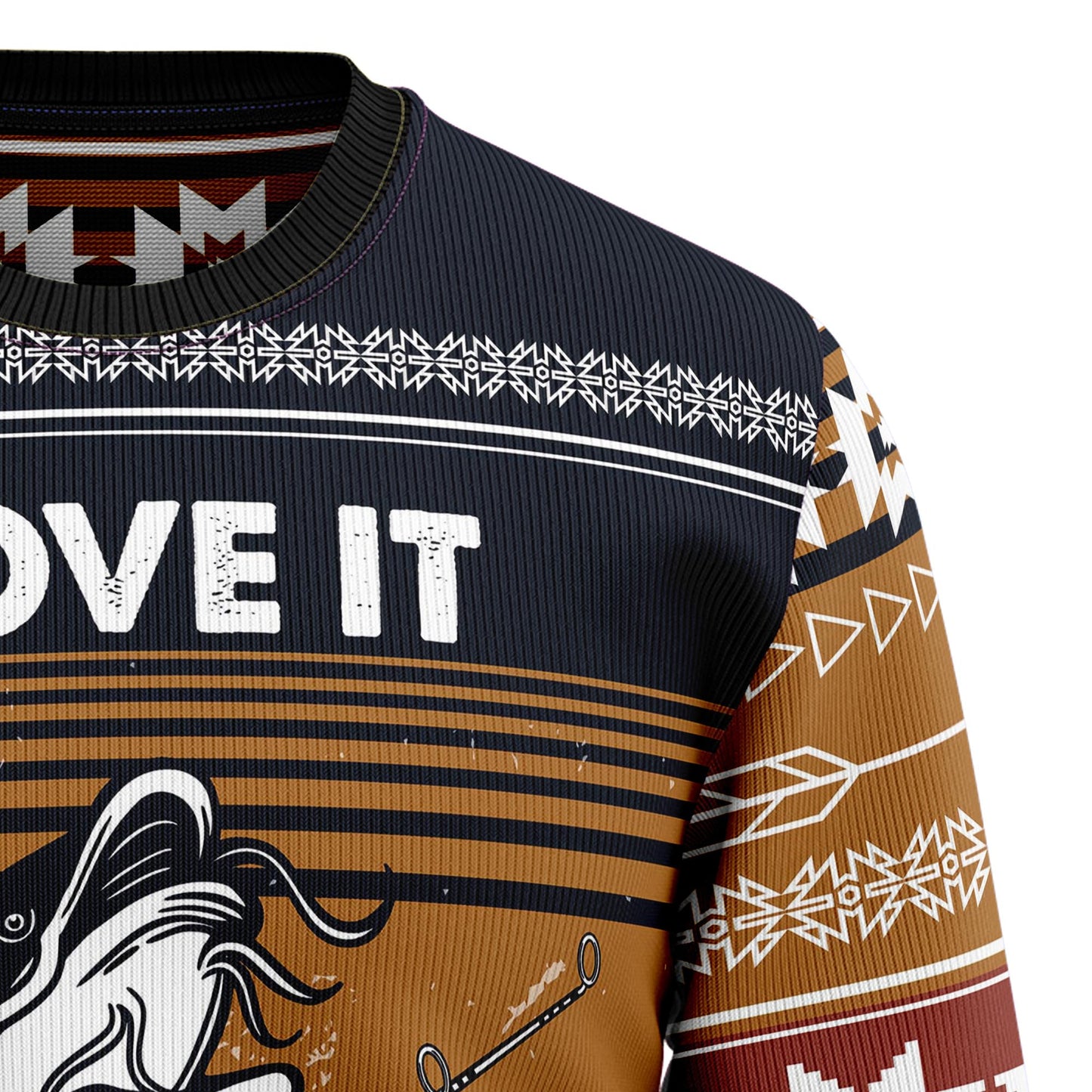 Fishing I Love It T110 Ugly Christmas Sweater