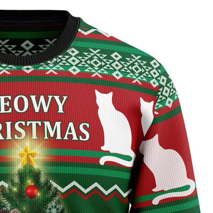 Cat Meowy Christmas T259 Ugly Christmas Sweater