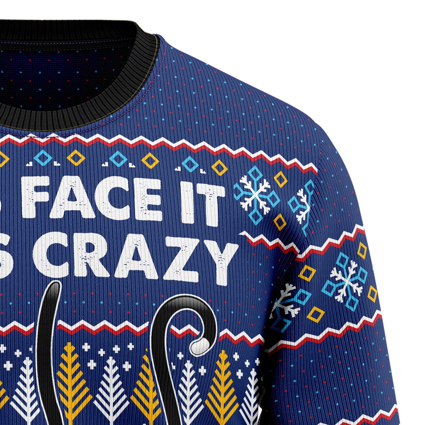 Crazy Cat TG51030 Ugly Christmas Sweater