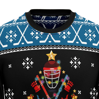 Happy Hockeyday D1011 Ugly Christmas Sweater