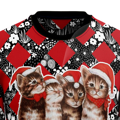 Singing Cats Kitten G51124 Ugly Christmas Sweater