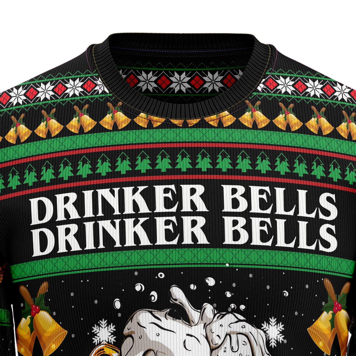 Drinker Bell TG5128 Ugly Christmas Sweater