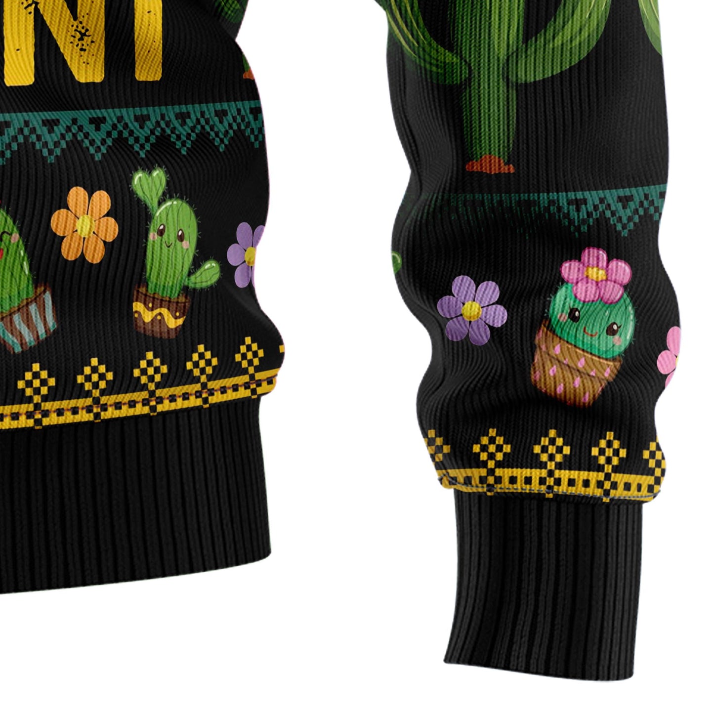 Cactus What the Fucculent HT081203 Ugly Christmas Sweater