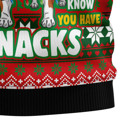 Bulldog Snacks G51026 Ugly Christmas Sweater