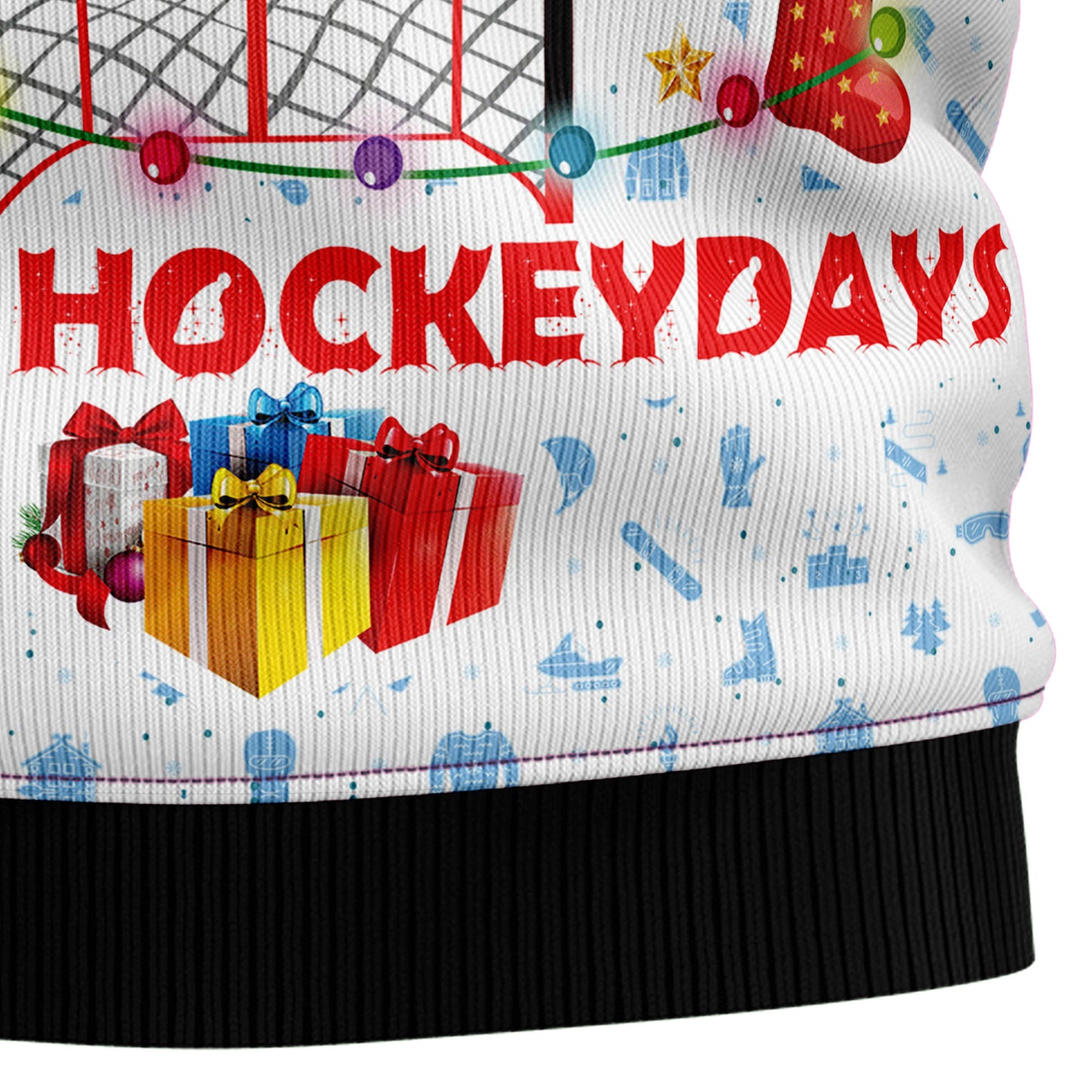 Happy Hockey Day TG5115 Ugly Christmas Sweater