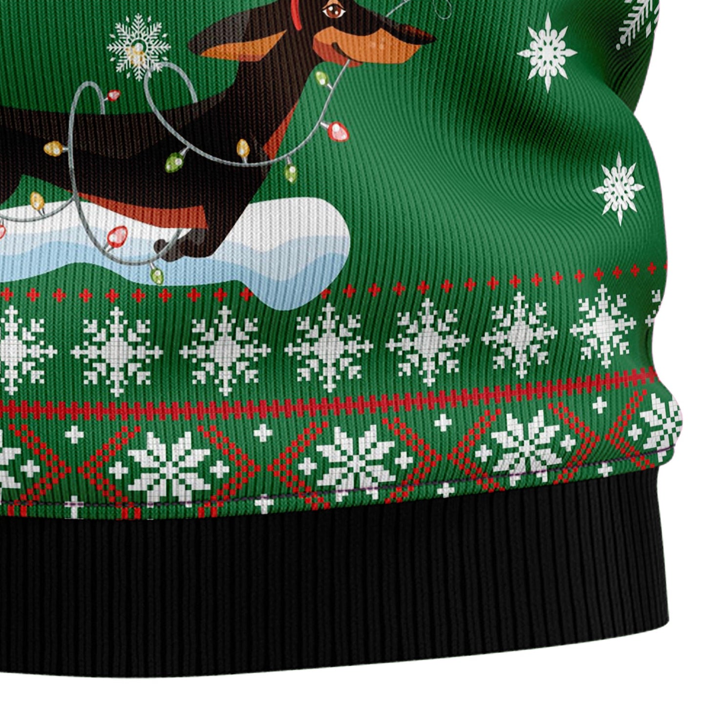 Dachshund Snow Day D1011 Ugly Christmas Sweater