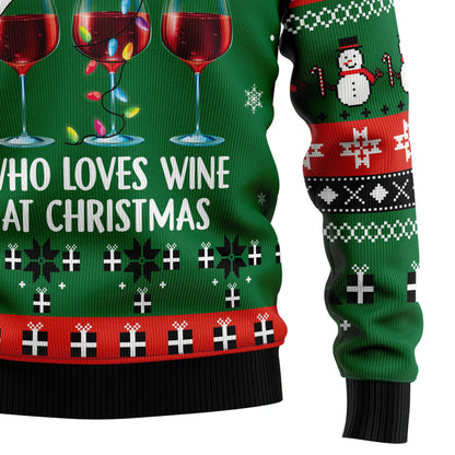 Wine Xmas T1910 Ugly Christmas Sweater