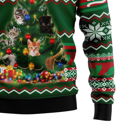 Cat Meowy Christmas T259 Ugly Christmas Sweater