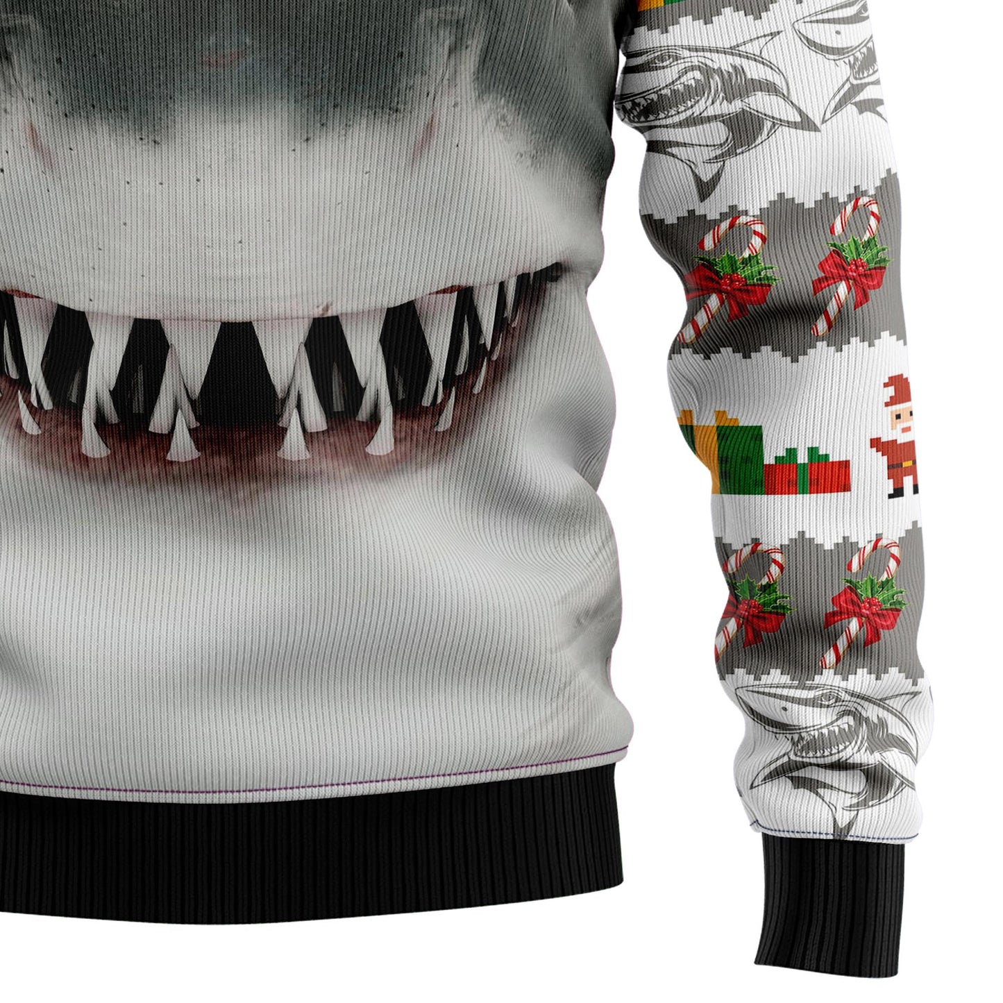 Shark Cute Face T2210 Ugly Christmas Sweater