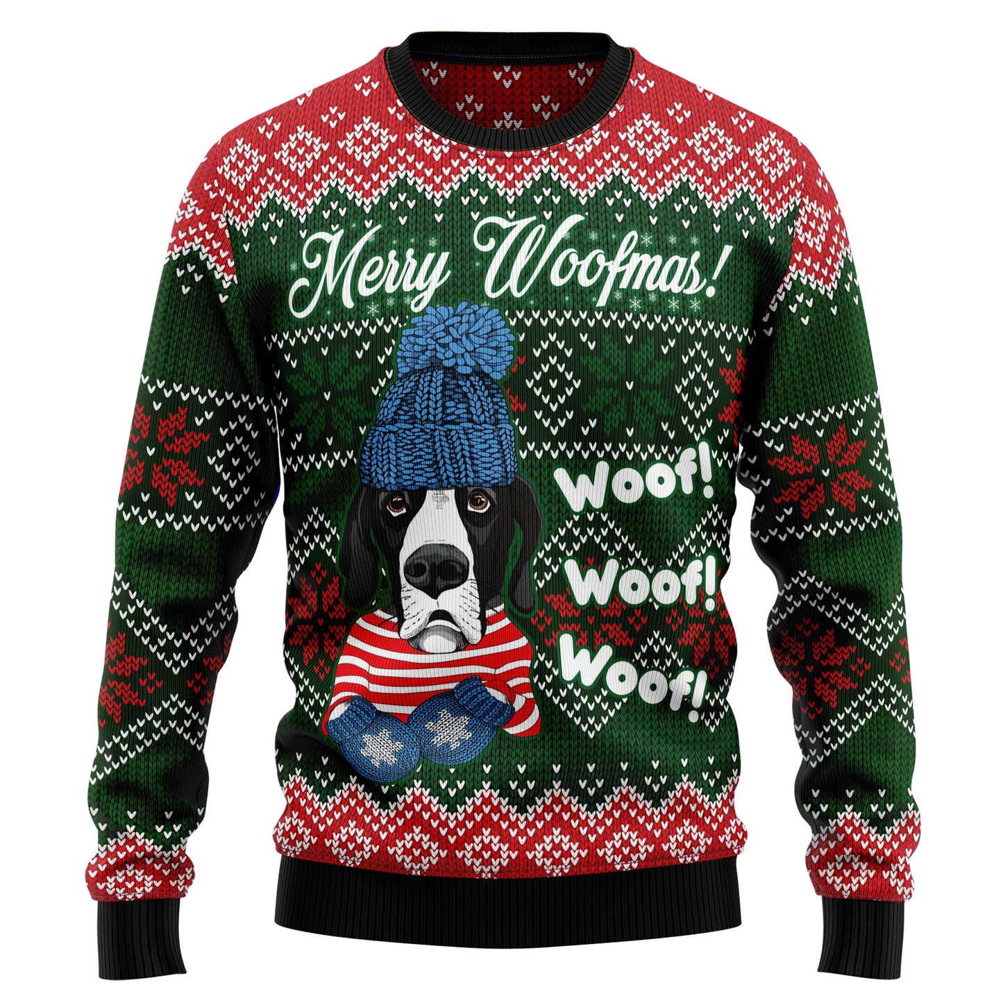 Great Dane Woofmas D2409 Ugly Christmas Sweater