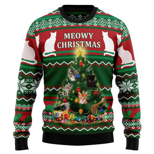 Cat Meowy Christmas T259 Ugly Christmas Sweater