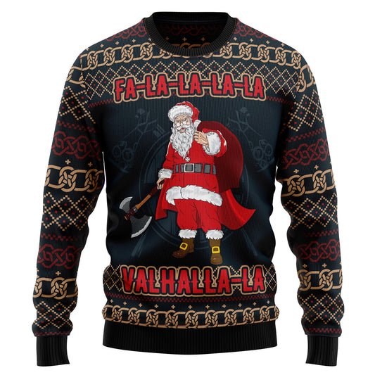 FaLaLaLa ValhallaLa Viking HZ112311 Ugly Christmas Sweater