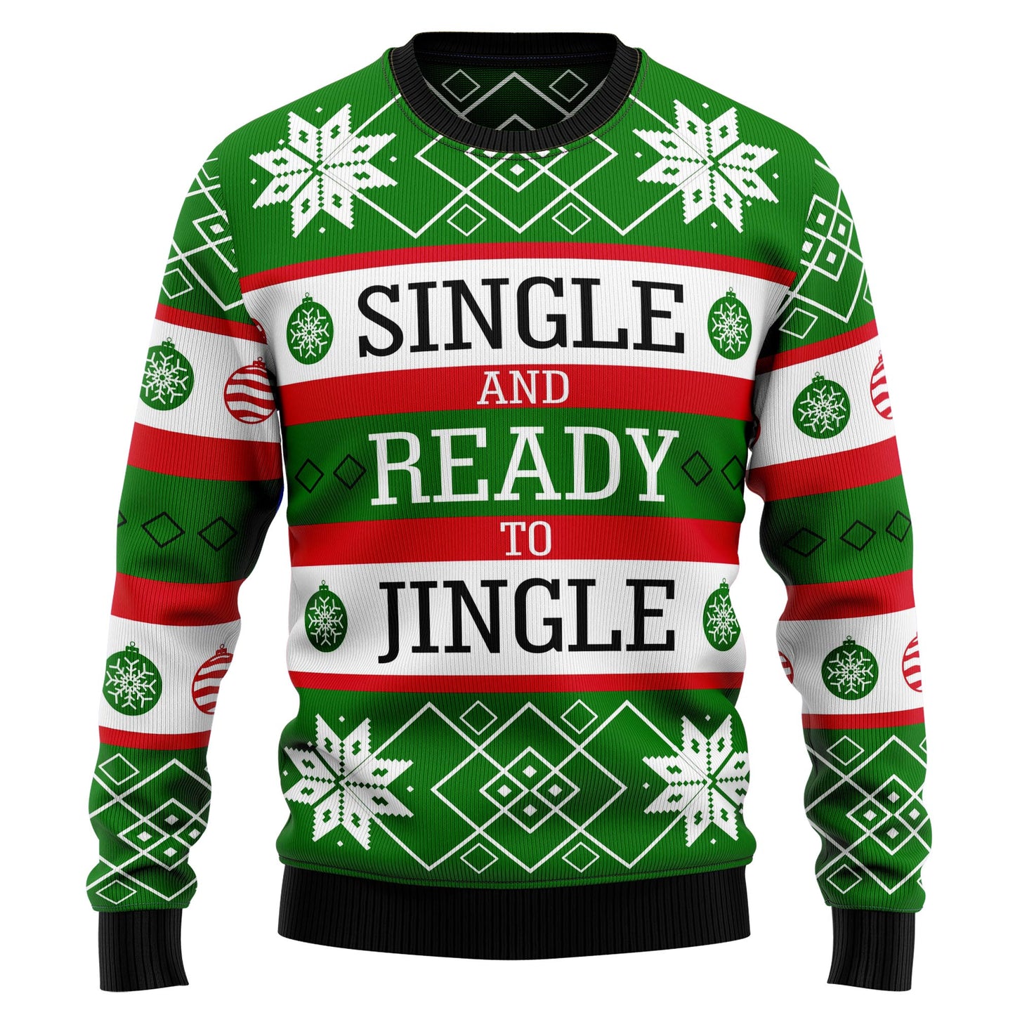 Single Ready To Jingle TY2210 Ugly Christmas Sweater