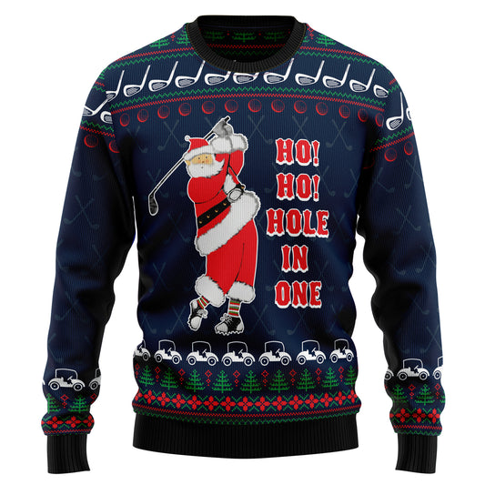 Ho Ho Hole In One HT031114 Ugly Christmas Sweater