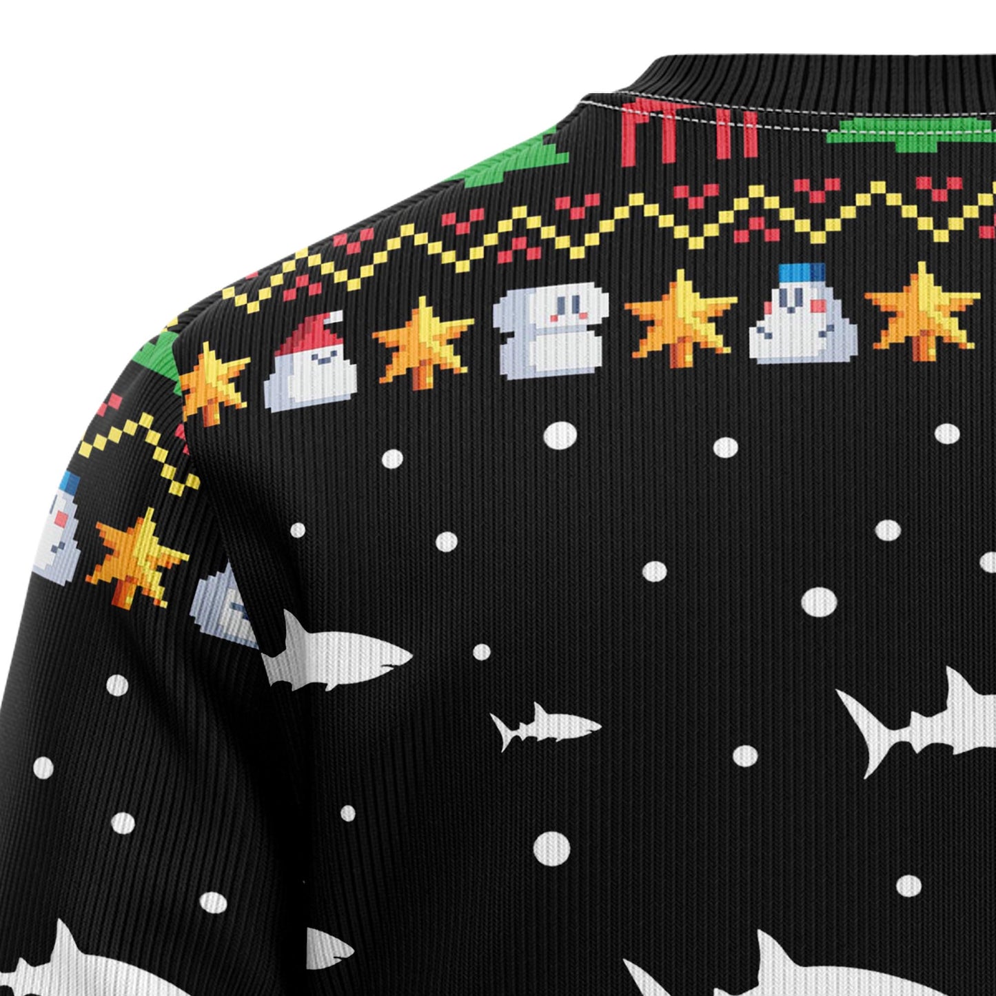 Santa Shark Ho Ho Ho D3009 Ugly Christmas Sweater