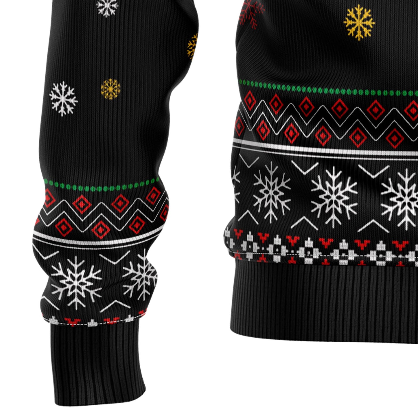 Santa And Motor T1911 Ugly Christmas Sweater