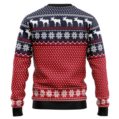 Moose Merry T0311 Ugly Christmas Sweater