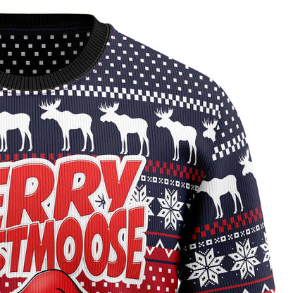 Moose Merry T0311 Ugly Christmas Sweater