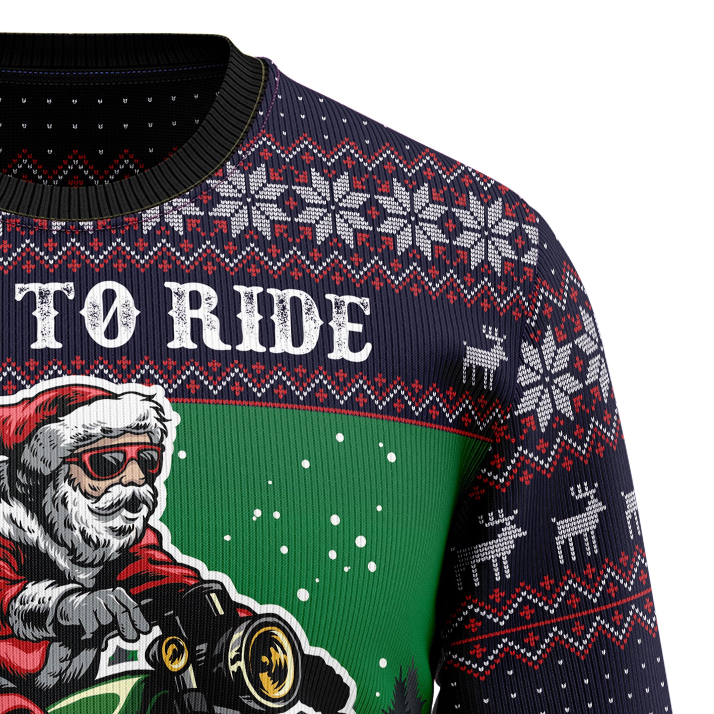 Riding Motor HT92306 Ugly Christmas Sweater