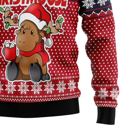 Moose Merry T0311 Ugly Christmas Sweater