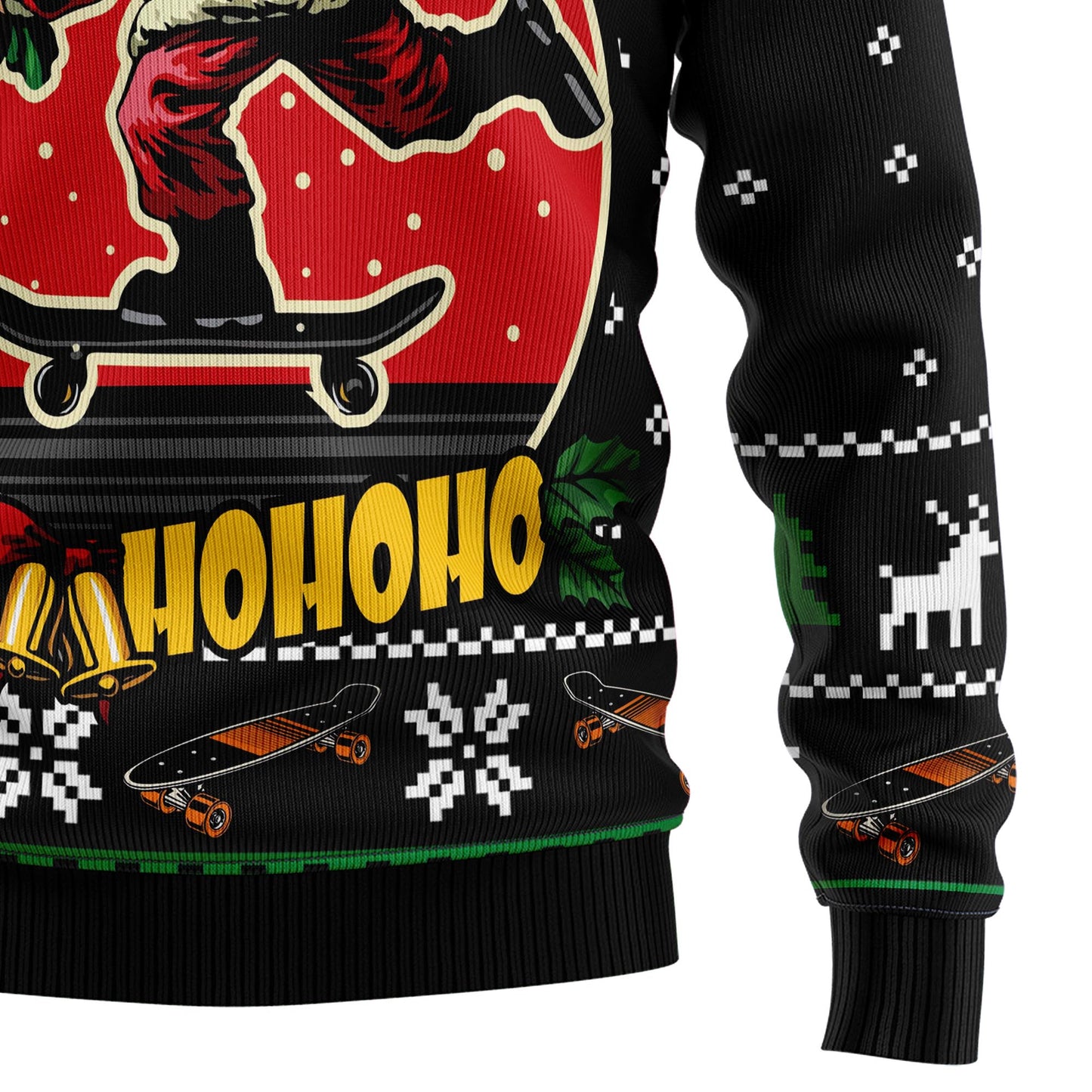 Santa Claus Skateboard HT92816 Ugly Christmas Sweater