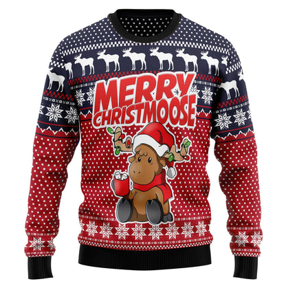 Moose Merry T0311 Ugly Christmas Sweater