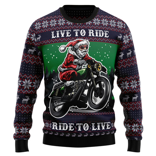 Riding Motor HT92306 Ugly Christmas Sweater