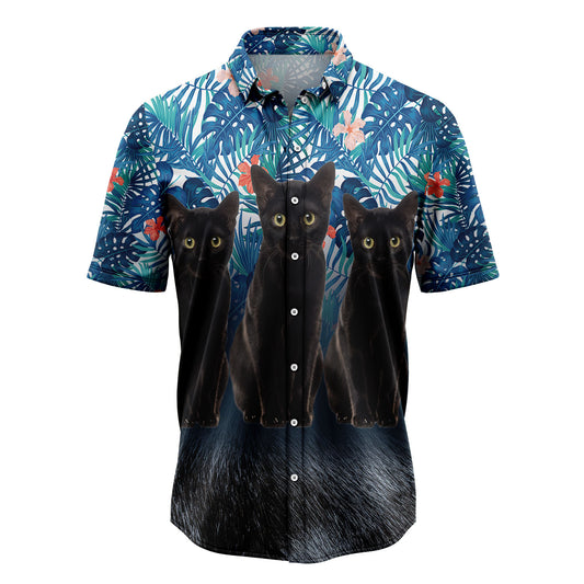 3D Black Cat G5728 Hawaiian Shirt