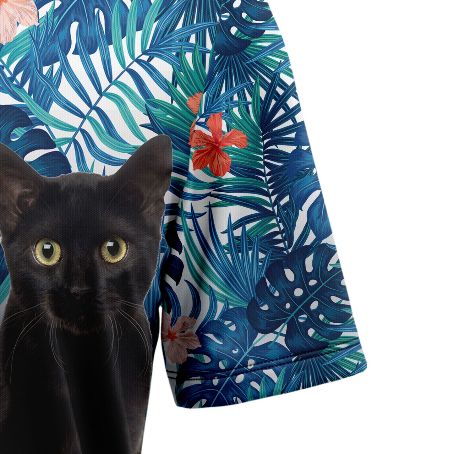 3D Black Cat G5728 Hawaiian Shirt