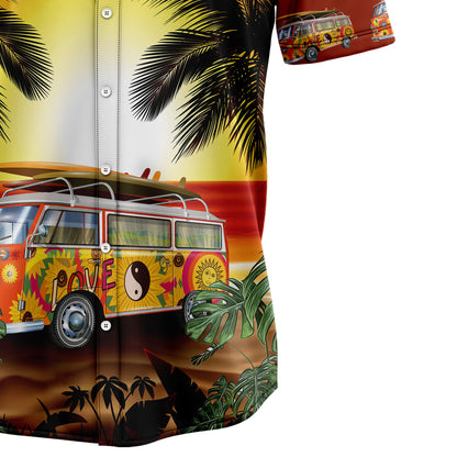 Amazing Legend Hippie Bus HT27702 Hawaiian Shirt