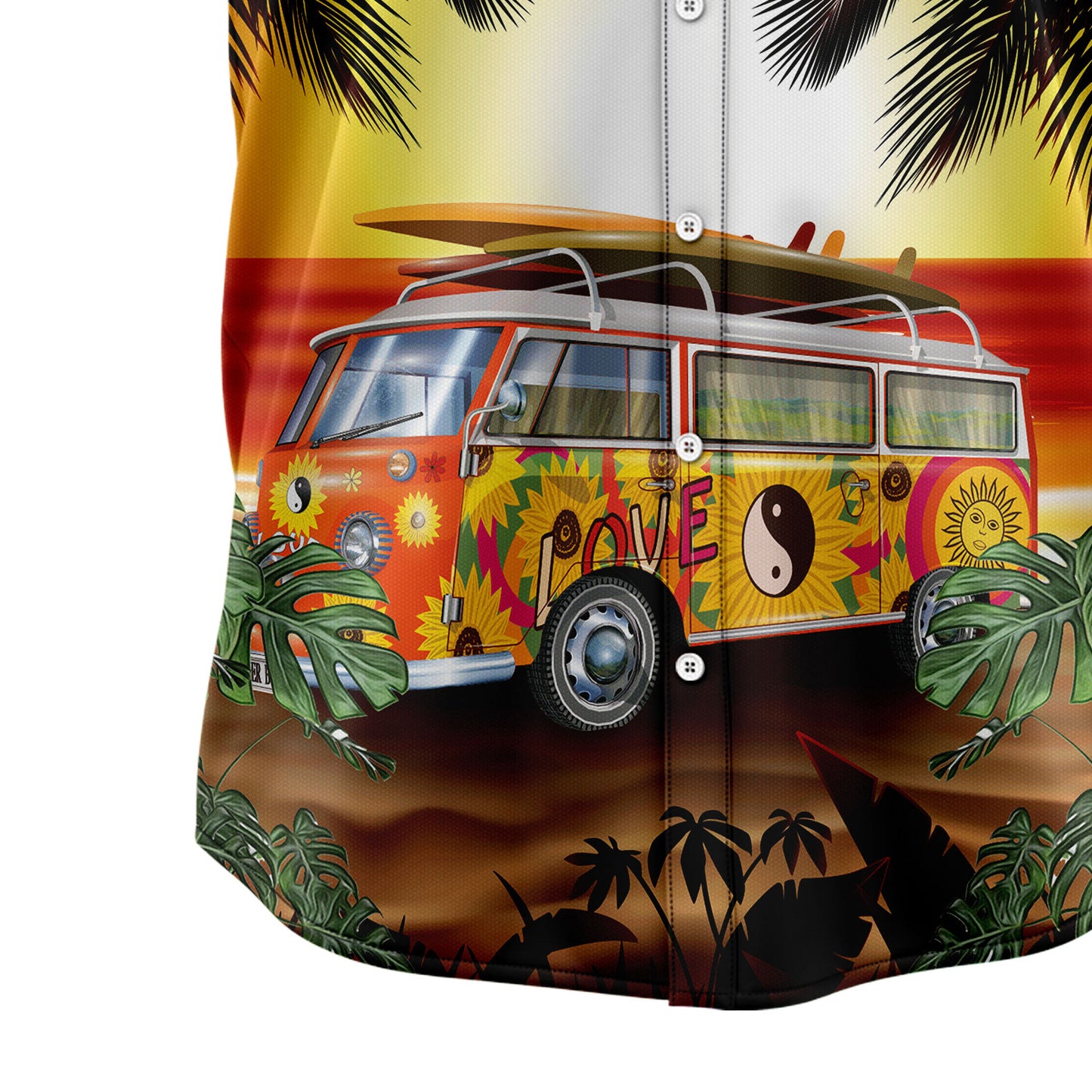 Amazing Legend Hippie Bus HT27702 Hawaiian Shirt