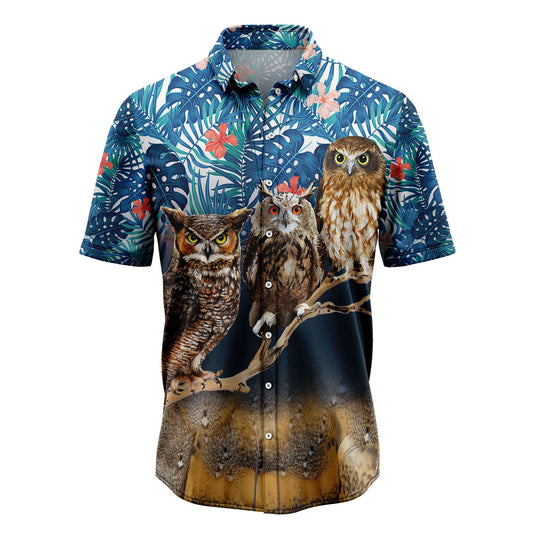 3D Owl G5728 Hawaiian Shirt