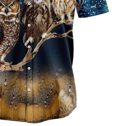 3D Owl G5728 Hawaiian Shirt