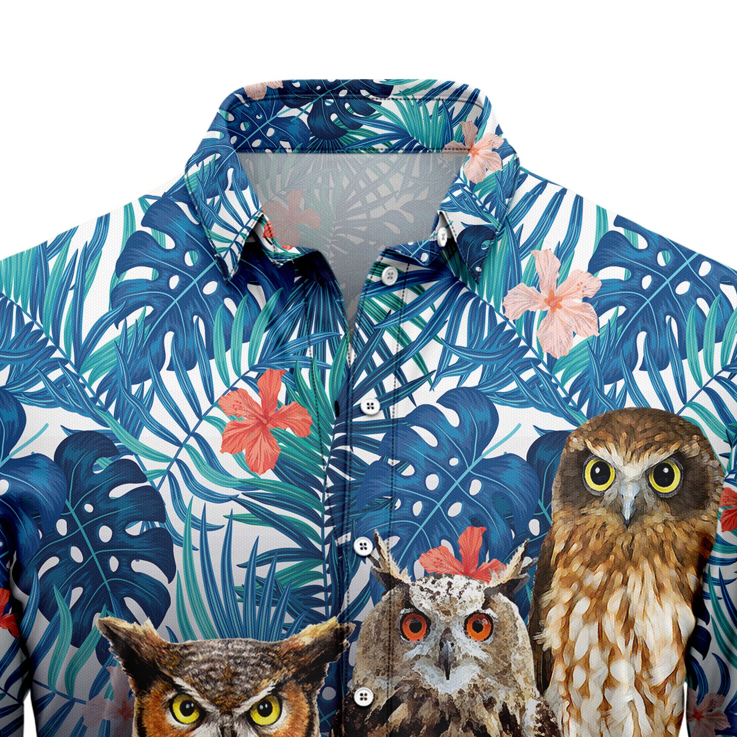 3D Owl G5728 Hawaiian Shirt