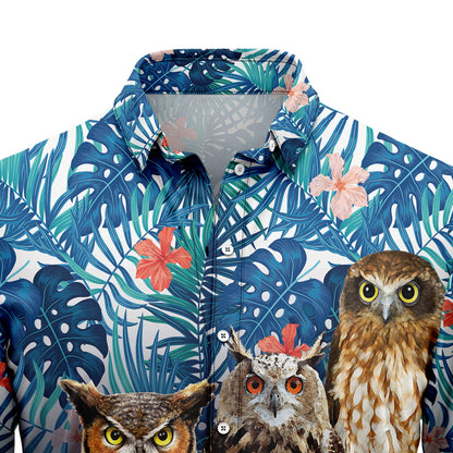 3D Owl G5728 Hawaiian Shirt