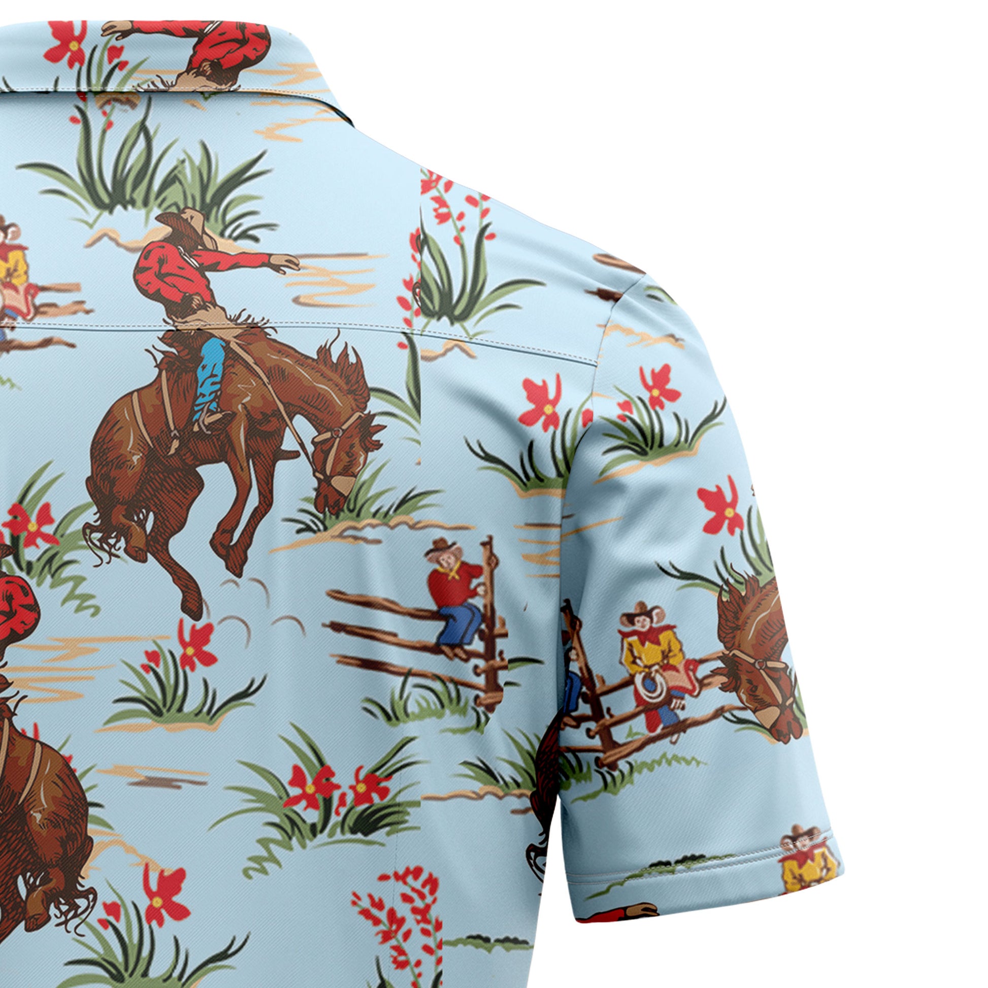 Western Cowboy Men's Hawaiian Shirt - Horse Lovers Casual Short Sleeve  Button Down Hawaiian Shirts for Men Collection 1 at  Men’s Clothing  store