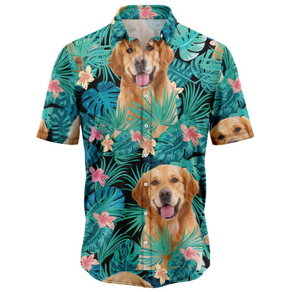 Golden Retriever Tropical T0207 Hawaiian Shirt
