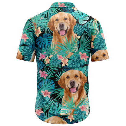 Golden Retriever Tropical T0207 Hawaiian Shirt