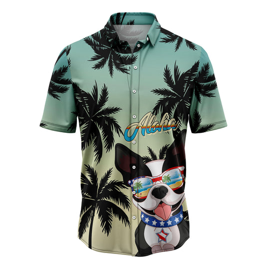 Boston Terrier Tropical G5727 Hawaiian Shirt