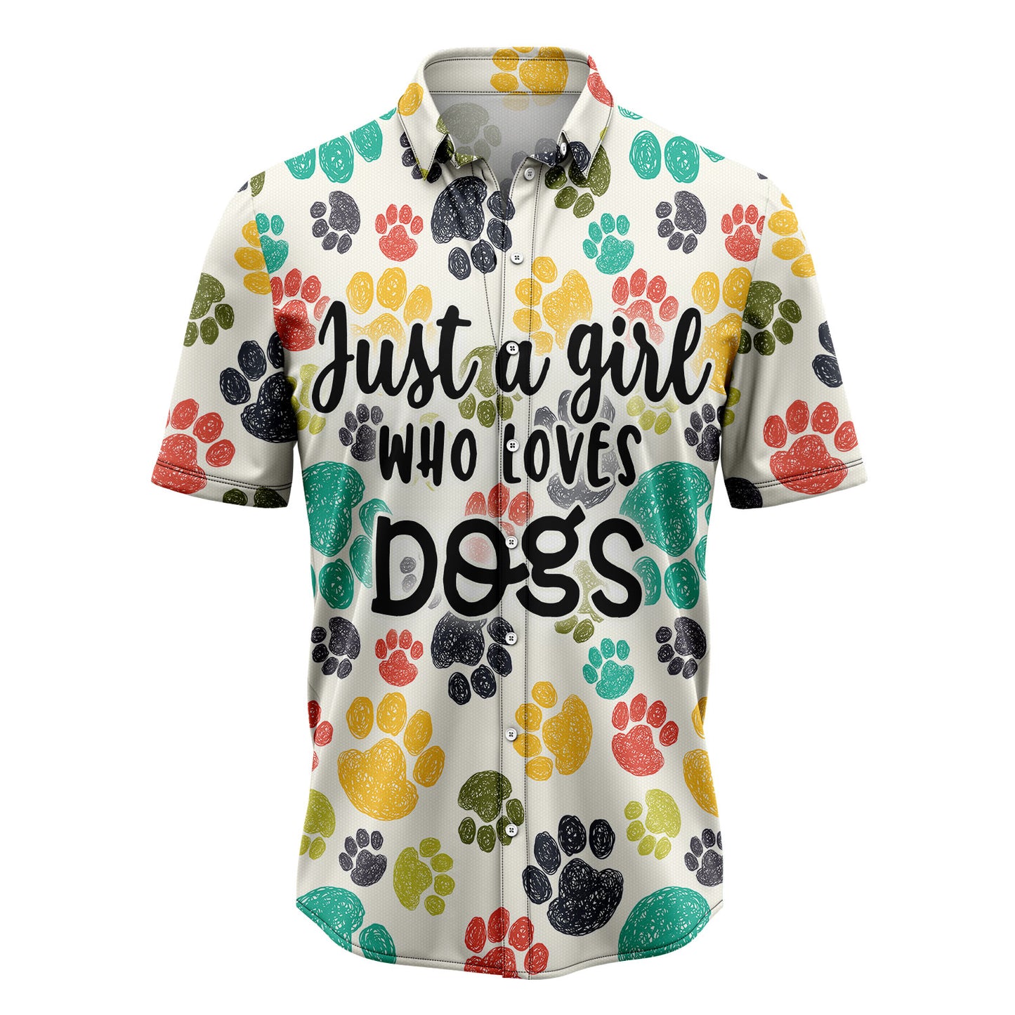 Just A Girl Who Loves Dogs H247003 Hawaiian Shirt