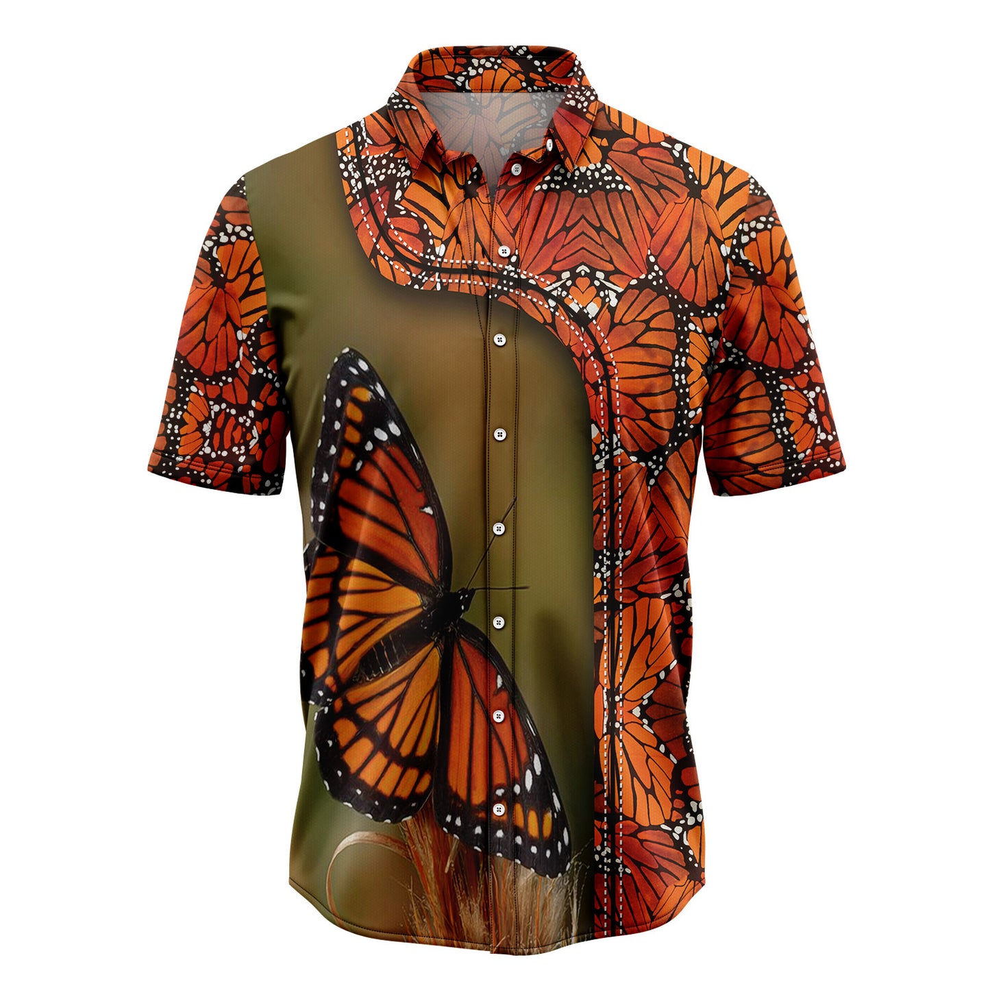 Abstract Monarch Butterfly G5724 Hawaiian Shirt
