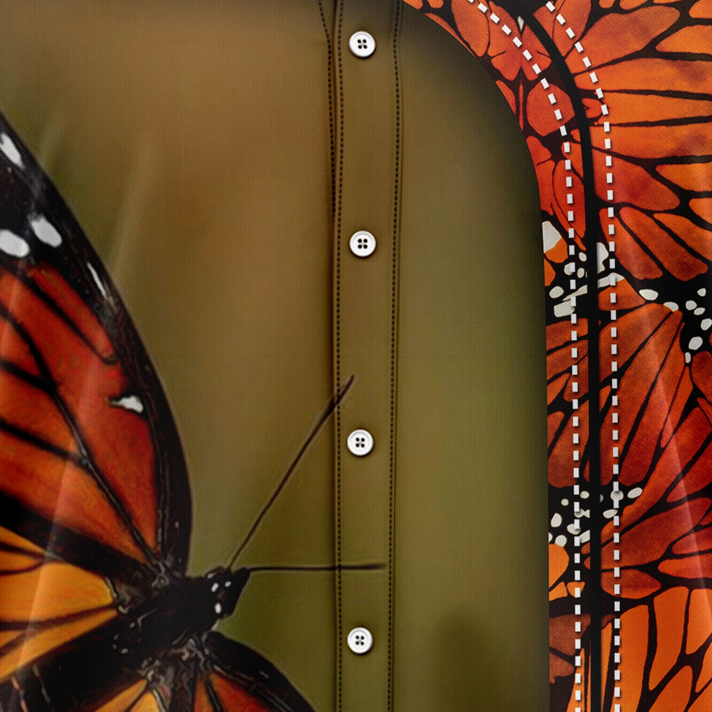 Abstract Monarch Butterfly G5724 Hawaiian Shirt