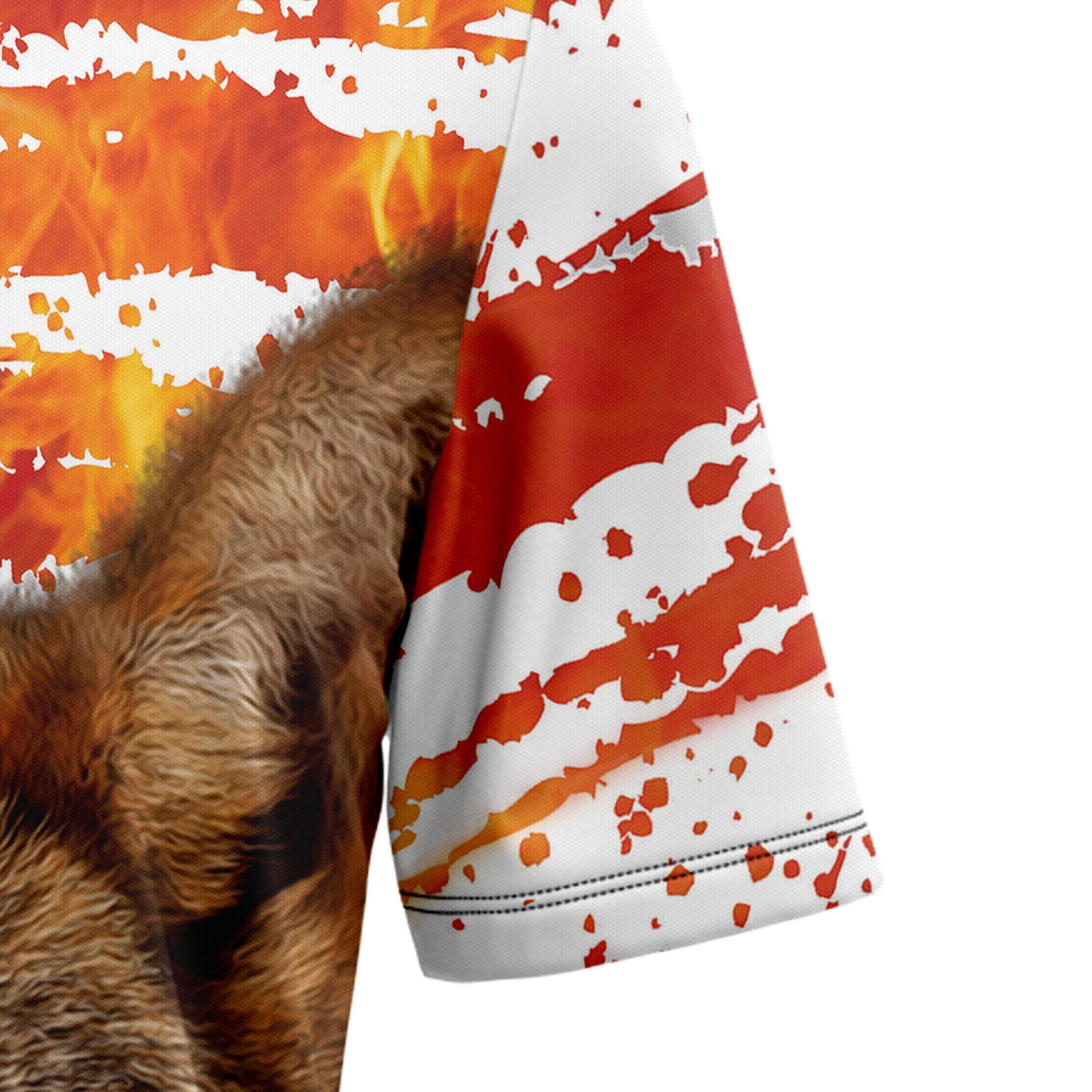 Wolf USA Flag T2407 Hawaiian Shirt