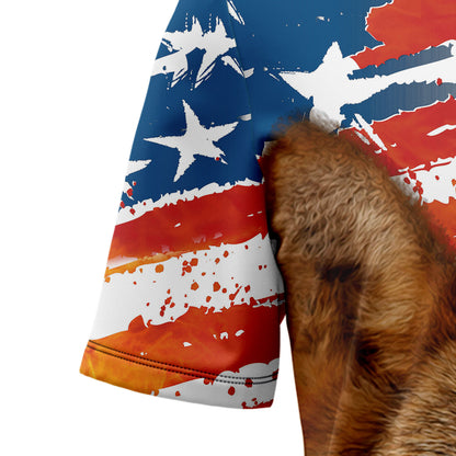 Wolf USA Flag T2407 Hawaiian Shirt