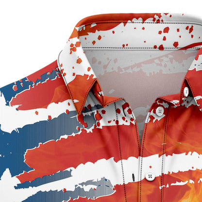 Wolf USA Flag T2407 Hawaiian Shirt