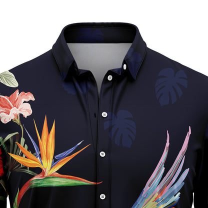 Tropical Flower Hummingbird H227049 Hawaiian Shirt
